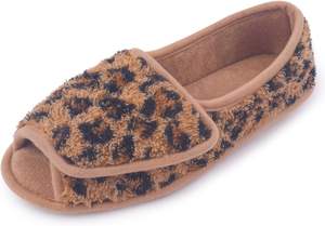Pantuflas para Mujer Diabéticas/Con Artritis y Edema, Cierre Ajustable, Espuma Viscoelástica, Punta Abierta, Extra Anchas - Product Image 5