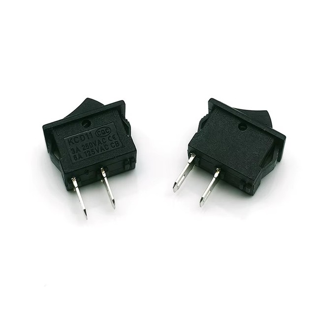 10*15 mini boat-shaped switch, KCD11 two-legged boat-shaped switch
