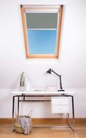 Store occultant Velux Skylight pour fenêtre de toit, isolant thermique, sur mesure, à enroulement manuel, solution de décoration intérieure