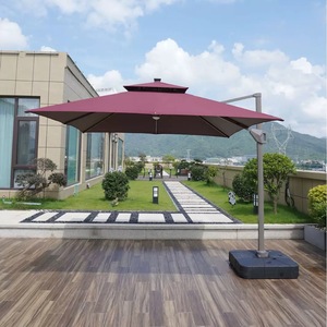 Best Price Large Outdoor Commercial Aluminum Windproof Durable Folding Arm Retractable Patio Umbrella for Hotels Restaurants - Product Image 4