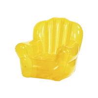 Canapé gonflable transparent en PVC, chaise longue individuelle pour adultes, idéal pour la plage, la piscine, les fêtes et comme accessoire photo