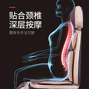 Massage Pillow Leg Foot Massager Vibration Heat Therapy PU Leather Rectangular Trapezoid AC Power Full Body Relief - Product Image 5