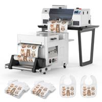 Impresora DTF A3 de 13 pulgadas (30cm/33cm) XP600 con Circulación de Tinta Blanca y Placa Hoson para Transferencia en Algodón, Mezclilla, Nylon, Camisetas y Película PET