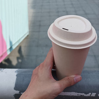 Couvre-tasses compostables pour café chaud 80mm 90mm – Couvercles jetables écologiques en bagasse de canne à sucre pour gobelets à emporter
