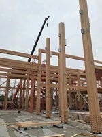 Vigas de madera estructural respetuosas con el medio ambiente precios al por mayor vigas de madera laminada