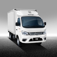 Nouveau camion léger Foton TM 4x2, mini-camion, camionnette à cabine simple, camionnette fermée personnalisable, camionnette fermée pour l'exportation, directement de l'usine