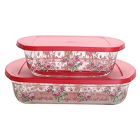 Plat de cuisson en verre borosilicaté résistant au four, ensemble de plaques de cuisson avec couvercle, ustensiles para hornear de vidri