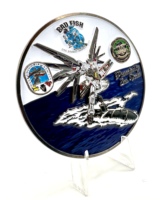 Pièce de collection commémorative personnalisée en métal gravée en 3D, plaquée argent, laiton ou or, émaillée