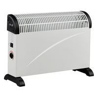 Radiateur électrique sur pied homologué GS/CE 750W/1250W/2000W, ventilation, ventilateur turbo, télécommande, éclairage