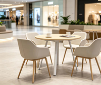 Base de table en métal blanc à 3 pieds en forme d'étoile, structure trépied moderne pour cuisine, hôtel, école, structure robuste, table à manger