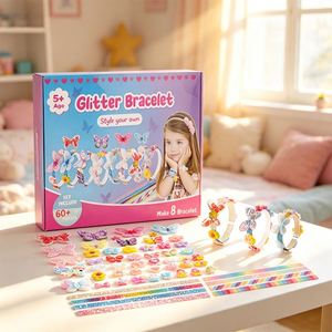Kids Boutique <b>Headband</b> Craft Kit DIY Hair Bows Pins Ribbons Gems Hearts Stars Holiday Gift Retail Supply Bulk Box - Product Image 6