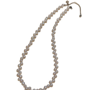 Exquisite 925 <b>Silver</b> Secret Garden Petals <b>Necklace</b> for Women Versatile Natural Pearl Collarbone <b>Chain</b> for Commuting & Style - Product Image 5