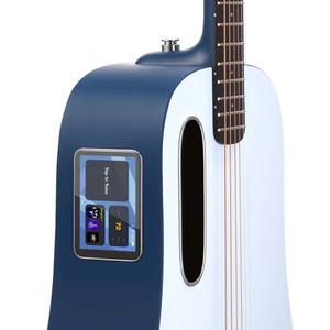 Guitarra acústica de fibra de carbono para adultos y adolescentes, instrumento con sintonizador para grabar, Beat, <span class=keywords><strong>LAVA</strong></span> <span class=keywords><strong>TOUCH</strong></span>, color azul - Product Image 6