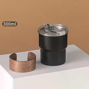 Vente en gros DD1872 – Mini tasse isotherme personnalisée de 300 ml en acier inoxydable pour expresso, camping, barbecue, petit gobelet - Product Image 6