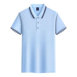 Chemise Polo Personnalisée Vêtements de Travail d'Été en Gros Chemises à Manches Courtes à Revers Logo Brodé T-shirts pour Hommes - Product Image 3
