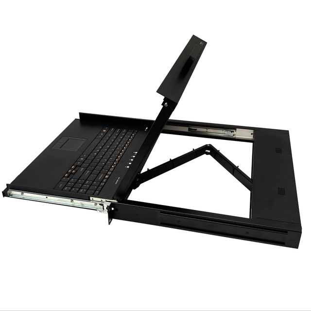 HENGYU SRD171A Rack-Mounted 17'' LCD Monitor KVM Switch for DC 12V 3A 200-220V Input 1920x1080 Resolution 2 Ports Stock