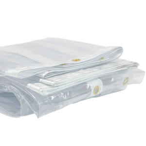 Venta al por mayor impermeable porche patio <span class=keywords><strong>lonas</strong></span> de vinilo transparente 10 pies x 16 pies 20 mil carpa transparente lluvia lona rollo - Product Image 2