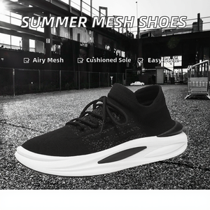 Chaussures d'été pour hommes, nouvelles, respirantes, en maille, doublure en coton, semelle extérieure en PVC, semelle épaisse, chaussures de sport et décontractées pour papa - Product Image 2