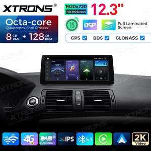Xtrons สแนปมังกร680 12.3นิ้ว8 + 128GB สเตอริโอรถยนต์แอนดรอยด์4G ทั่วโลกสำหรับ E87 LHD BMW 1ซีรีส์ที่ไม่มีการแสดงผลต้นฉบับ - Product Image 6