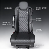 Siège pneumatique réglable confortable à suspension pneumatique pour camionnette légère 4x4 et camping-car