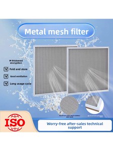 Filtro de humos de aceite de acero inoxidable 304 lavable, tipo cajón, con pantalla corrugada, de China continental - Product Image 2