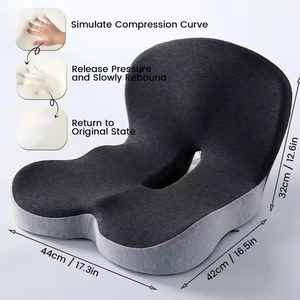 <span class=keywords><strong>Coussin</strong></span> de siège ergonomique en mousse à mémoire de forme et support lombaire, <span class=keywords><strong>coussin</strong></span> de chaise de bureau pour soulager les douleurs au dos, au coccyx et à la sciatique - Product Image 5