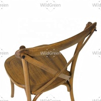 Chaises en résine à dossier croisé, empilables, durables, imperméables, marron, pour l'extérieur, le jardin, les fêtes, les banquets