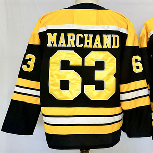 Camisetas de Hockey Cosidas para Hombre 63 Brad Marchand 1 Jeremy Swayman 73 <span class=keywords><strong>Charlie</strong></span> McAvoy 88 David Pastrnak 18 Pavel Zacha - Product Image 4