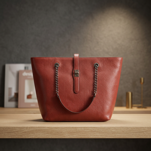 Bolso de Mano para Mujer BS INTERNATIONAL, de Cuero Genuino, con Cierre de Cremallera, Impermeable, Duradero, con Capacidad de 3L+, Dos Compartimentos, Gran Venta - Product Image 4