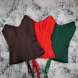 Women's XS Vintage Lace Bodice Strapless Overbust Corset Firm Tight Boned Shaping Tops for Wedding Stage Costume Waist <strong>Trainer</strong> - Product Image 6