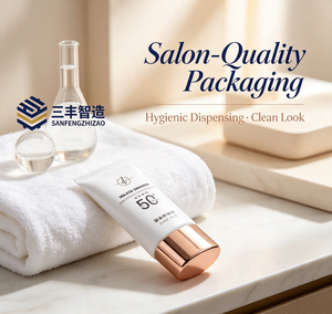 Tubo Cosmético Ovalado Plano de LDPE en Color Personalizado con Tapa de Rosca Electrochapada y Etiquetado con Logotipo Personalizado para Aceite Esencial - Product Image 3