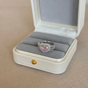 Dylam OEM ODM <b>Smart</b> Jewelry Manufacturer S925 Silver Eternity Band Heart Love 8A Cubic Zirconia Wedding Engagement Bridal <b>Rings</b> - Product Image 5