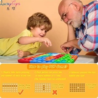Jouet sensoriel Push Bubble Fidget, jeu de puzzle pour soulager le stress, anti-anxiété et jeu tactile, EVA silicone, 5 à 7 ans