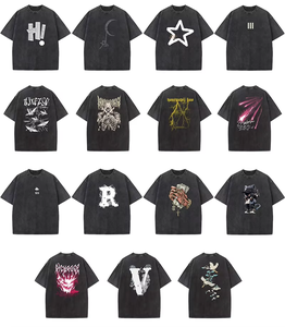 T-shirt homme imprimé numérique 385G en tissu 100% coton, motif tendance, grande taille, haute qualité, prix de gros bas - Product Image 4