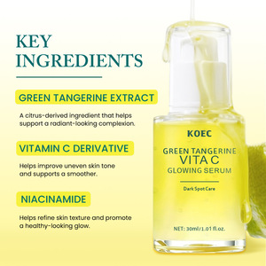 Wholesale <strong>Green</strong> <strong>Tangerine</strong> <strong>Vita</strong> <strong>C</strong> Glowing <strong>Serum</strong> 30ml Niacinamide Brightening Facial <strong>Serum</strong> Fade <strong>Dark</strong> <strong>Spots</strong> Even - Product Image 2