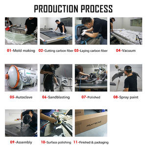 Paktechz Kit de cuerpo de fibra de carbono seco difusor de labio de parachoques trasero para BMW M8 F91 F92 F93 - Product Image 6