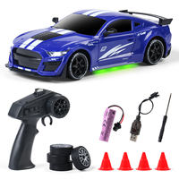 Dwi Dowellin - Coche Deportivo RC en Miniatura con Tracción en las Cuatro Ruedas a Escala 1/24, Juguete de Control Remoto Eléctrico para Niños
