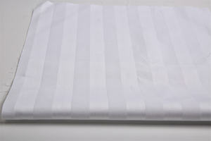 Longue agrafe coton TC300 satin rayé hôtel textile literie tissu - Product Image 3