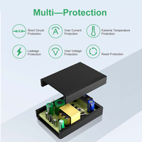Chargeur USB certifié IEC EN 62368 5v 1a 1.2a 1.5a 2a 2.1a 2.4a en prise argentine pour caméra de sécurité pour caméra de vidéosurveillance