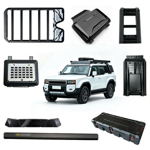 Cestas portaequipajes de aluminio para techo de coche, escalera lateral, caja lateral, tienda lateral, caja de techo, serie de carga para LC250 - Product Image 1