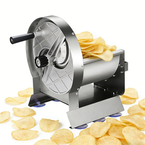 Cortadora manual comercial de limones y patatas, máquina cortadora de frutas y verduras operada a mano con grosor ajustable de 0-10 mm - Product Image 6