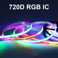 Bande LED 720 LED Pixel Dream Color 24V, largeur PCB 10MM, 19W/M, effet de couleur séquentiel, éclairage pour la décoration d'espaces de divertissement KTV