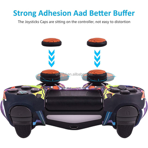 Heat-transfer Printed Silicone Protective Case Cover Skin for <strong>PS4</strong> <strong>Controller</strong> With Thumb Grips - Product Image 5