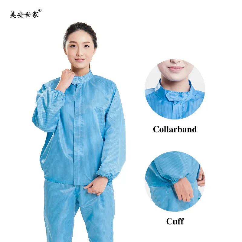 Tuta da laboratorio esd di fabbrica abbigliamento ESD resistente al calore grembiule antistatico senza polvere unisex