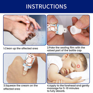 Krim Gel Pendingin Demam Bayi Herbal Alami untuk Anak Pereda Suhu Tubuh Aman Perawatan Bayi Pabrik OEM - Product Image 4