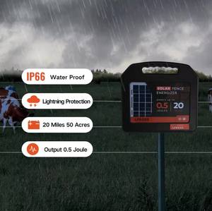 Technologie de maison intelligente, clôture <span class=keywords><strong>solaire</strong></span> pour bétail, écologique, revêtement en PVC, modélisation 3D, bétail/chèvre/mouton/vache, 12V, 20 miles - Product Image 5