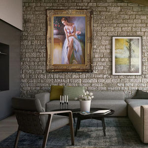 SENDAR hermosa alta calidad vinpi personalizado sexy aceite elegante mujer cabeza pinturas y arte de la pared retrato - Product Image 2