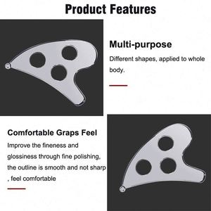 IASTM <span class=keywords><strong>Graston</strong></span> baja tahan karat pisau Fascia alat relaksasi otot pengikis lepas miofascial profesional - Product Image 3