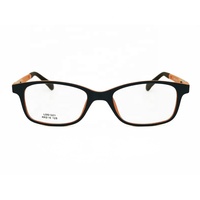 Lunettes optiques pour enfants TR90 avec charnière flexible à 180 degrés, livraison rapide, couleurs uniques et solides avec embouts en silicone bleu et noir
