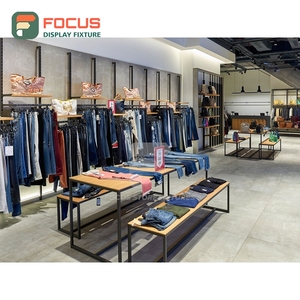 Upgrade Design Retail Shop Chrome Metal Display Showcase Layout Design Chain Clothing Store - Product Image 6